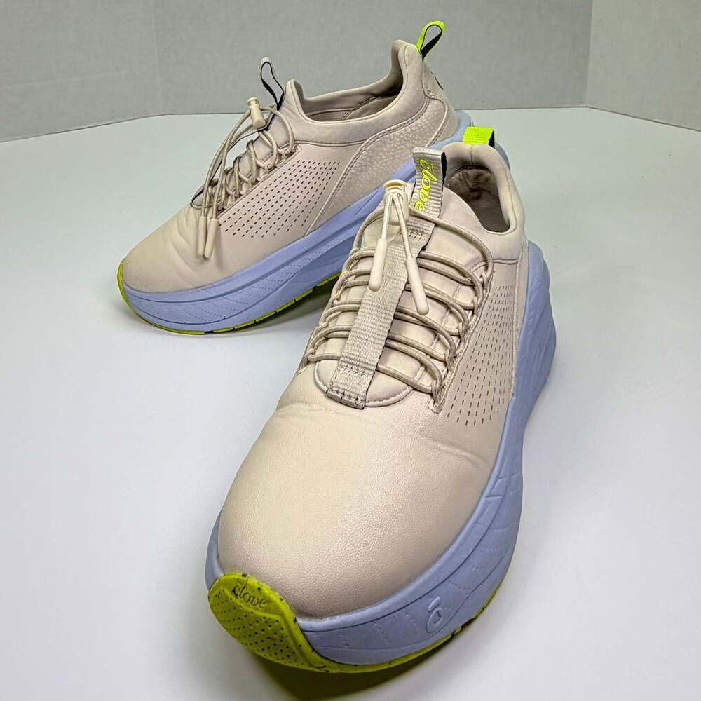 Clove Supercush Forte Healthcare Sneakers Sand and Light Blue Women's Size 7